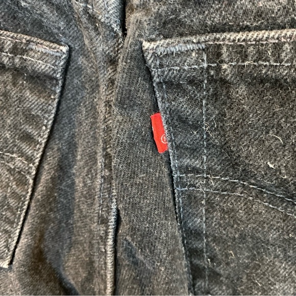 Vintage Levis Jeans Womens 7M Black Denim High Rise USA 90s Mom Classic Preppy - Picture 8 of 9